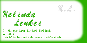 melinda lenkei business card